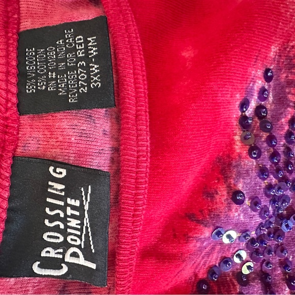 Crossing Points crop top paisley pattern y2k - Picture 4 of 4